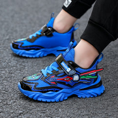 Kids Yellow Black Rubber Sneakers for School & Play