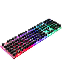 Limo GTX300 Keyboard and Mouse Set Punk Retro Keyboard Backlight Game USB Wired Suspension Keyboard and Mouse Set
