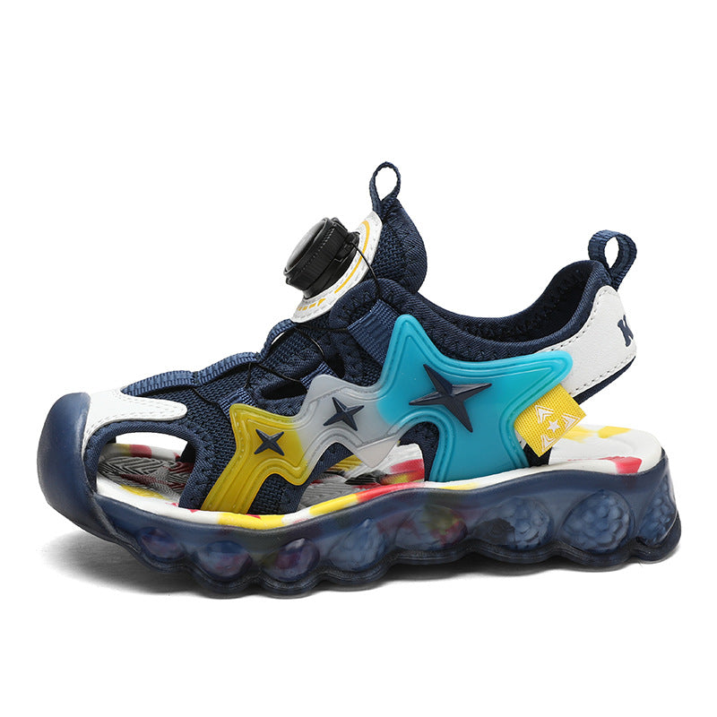 Children's Blue Star Sole Sandals for Hot Summer Wear