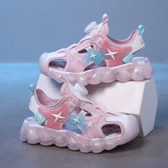 Children's Blue Star Sole Sandals for Hot Summer Wear
