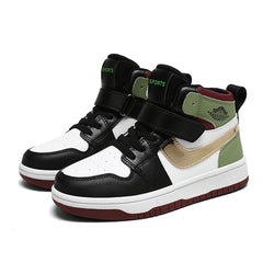 WAN-JUN Kids High-Top Sneakers Pastel Waterproof
