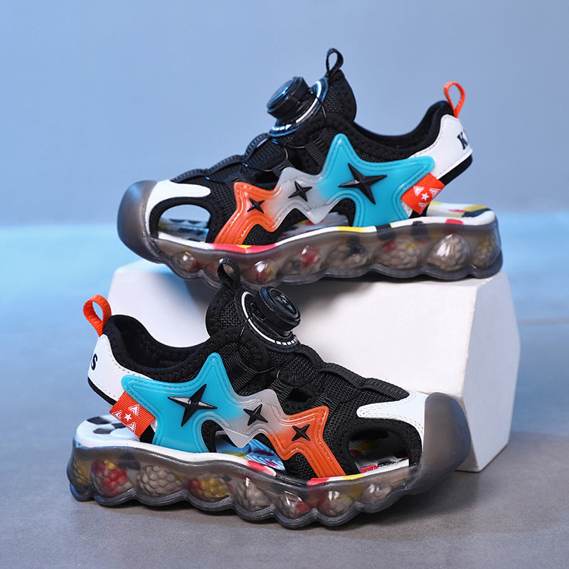 Children's Blue Star Sole Sandals for Hot Summer Wear