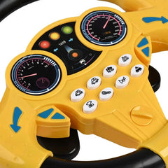 Toy Steering Wheel with Sound Effects for Kids | Interactive Driving Toy with Music & Emergency Sounds