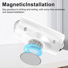 LED Night Light with Motion Sensor | Rechargeable Wireless Wall Lamp | Dimmable Smart Night Light | Magnetic Indoor & Outdoor Wall Light
