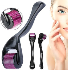 Derma Roller 0.5mm for Hair & Skin Therapy | 540 Titanium Micro-Needles