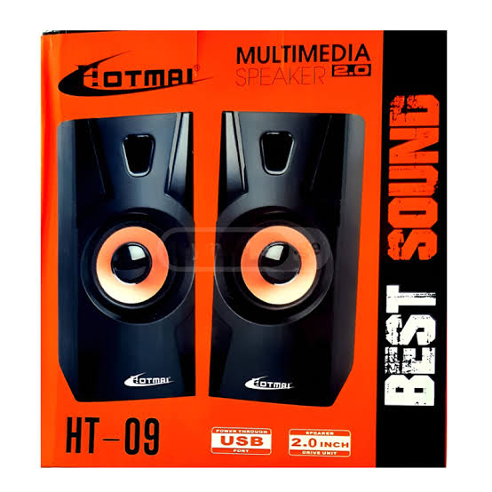 HT09A HOTMAI Portable Speaker Wired USB2.0 Powered W/3.5MM AUX IN For Laptop/Mobile/MP4 Subwoofer Sounds Extra BASS