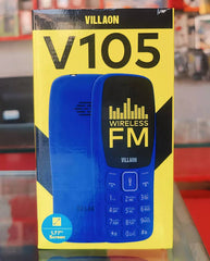Villaon V105 - Style Like Nokia 105 - Dual Sim - 1.77 Inch Display - Without Camera - Wireless FM Radio - Magic Sound - Torch Light - Dial Large Fonts - 1 Year brand warranty
