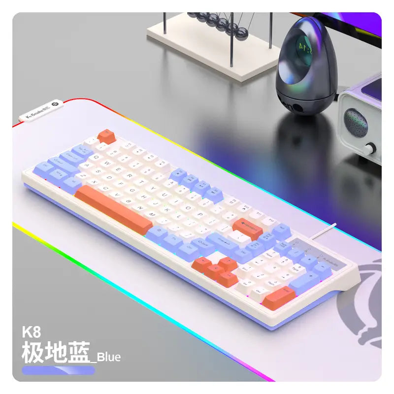 Viper Km800 Mechanical Keyboard & Mouse Set Blue