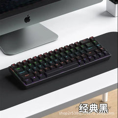 Special Wholesale Real Mechanical Keyboard Cross-Border Amazon 61 Keyboard 68 Keyboard Mixed Light Wired Green and Red Axis Game