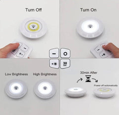 3 Pec Tap LED Light With Remote Control Cell Operated
