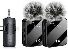 F11 Double MIC ANC + ECHO Mode with Wind Muff Cover. (TypeC + iPhone + Android)