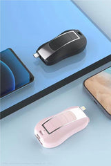 New 2 in 1 Keychain Portable Key chain Power Bank Emergency Charging Treasure Wireless Portable Charger