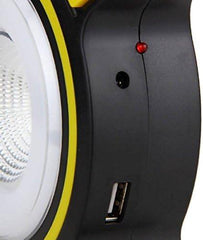 COB Work Solar and USB Charging Emergency Light JY 819A Handheld Camping Torch Lamp with Solar Panel