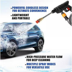 Portable Powerful High Pressure 48v Max Power link System Cordless Wireless Car Wash Water Jet Foam Gun