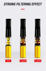 Pack of 2 - Mini Filtration Tobacco Tar Filter Cleanable Microfilter Cigarette Holder Recyclable Smoke Mouthpiece Filtration Smoking Gadgets