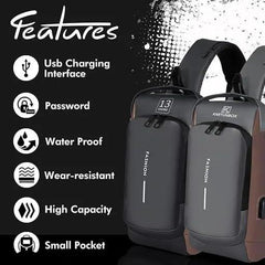 Chest Bag Multifunction Crossbody Sport Running Travel Sling Pack Anti theft USB Charge Shoulder Messenger Pack Luxury Brand Men