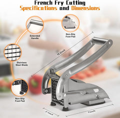 Potato Chips Making Machine Stainless Steel French Fry Potato Cutter Slicer Chipper Cucumber Slice Cut Kitchen Gadgets