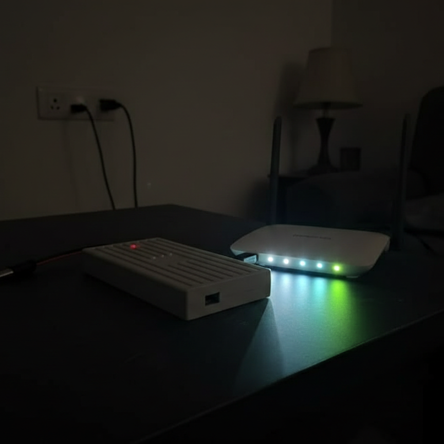 Speed 12V Router Power Bank – Mini UPS Backup Battery for WiFi Router - 20,000 mAh (Charger Not Included)
