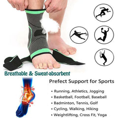 1 Pcs Sports Ankle Support Compression Ankle Brace Protector Running Soccer Basketball Gym Ankle Stabilizer Bandage Strap