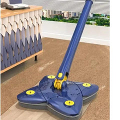 Twist Clover Magic Mop Free Hand Self wringing360 Squeeze Xtype Rotation Household Cleaning Bathroom Dusting Foldable Head Tool With Box
