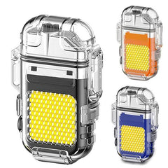 Rechargeable Electronic Ignition Lighter with LED Flash Light