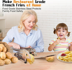 Potato Chips Making Machine Stainless Steel French Fry Potato Cutter Slicer Chipper Cucumber Slice Cut Kitchen Gadgets
