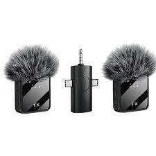 F11 Double MIC ANC + ECHO Mode with Wind Muff Cover. (TypeC + iPhone + Android)