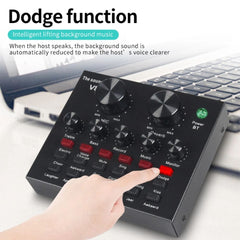 V8 Bm-800 Podcast Mic Set With Live Sound Card Condenser Microphone With Rechargeable 12 Kinds Of Auxiliary Background For Karaoke Singing Youtube Recording Mic
