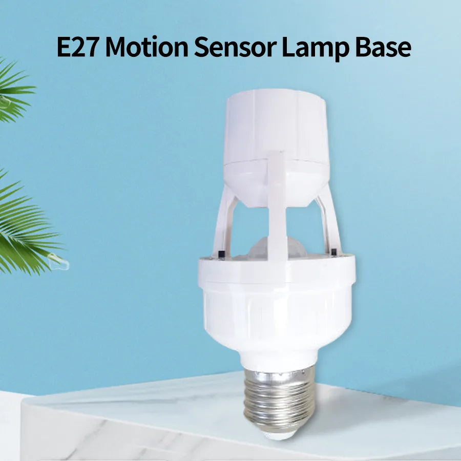 E27 Infrared Human Body Sensor Lamp Holder Led Bulb Lamp Holder Infrared Sensor Household Screw For Home Smart Life