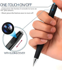 V8 HD 1080P Camera Pen with Voice Recording Video Photo Capture USB Rechargeable Ballpoint Pen