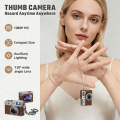 1080P High-Definition Digital Camera Retro Mini Student Camera Capable of Taking Photos, Recording Audio, and Video Recording