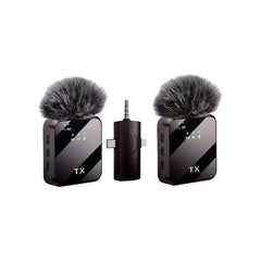 F11-2 (3 In 1) Noise Cancelling Wireless Dual Microphone Biggest Battery - Electronic Accessory Designed For Audio Recording And Voice Capture Routine