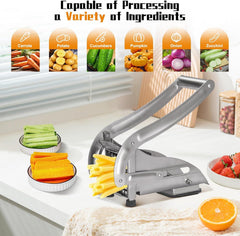 Potato Chips Making Machine Stainless Steel French Fry Potato Cutter Slicer Chipper Cucumber Slice Cut Kitchen Gadgets