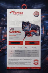 Fontec Arena Gaming Earphones with Detachable Mic – 3.5mm HiFi Stereo Surround Handsfree for Mobile, PC & Console - Random Color
