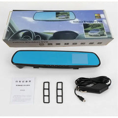 Car Rearview Mirror Driving Recorder 1080P Single Recording Hd Blue Screen Anti-Dazzle 2.8inch Blue Mirror Photography Cross-Border