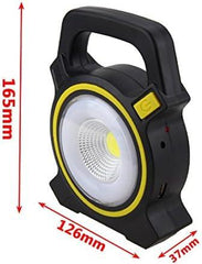 COB Work Solar and USB Charging Emergency Light JY 819A Handheld Camping Torch Lamp with Solar Panel