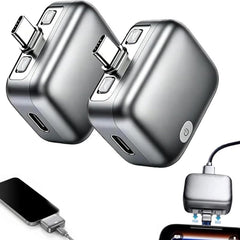Type C Smart Auto Stop Charging Adapter, Auto Disconnect Charger – Portable USB Charger Automatically Stops When Fully Charged, Overcharge Protection