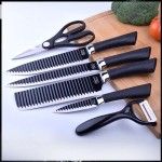 6 Pcs Non Stick Knife Set For Kitchen Professionals Chef Super Sharp High Carbon