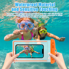 Universal Mobile Phone Transparent Waterproof Bag Three-Layer Sealed Drifting Beach Fishing Underwater 6 inch Swimming Dry Bag