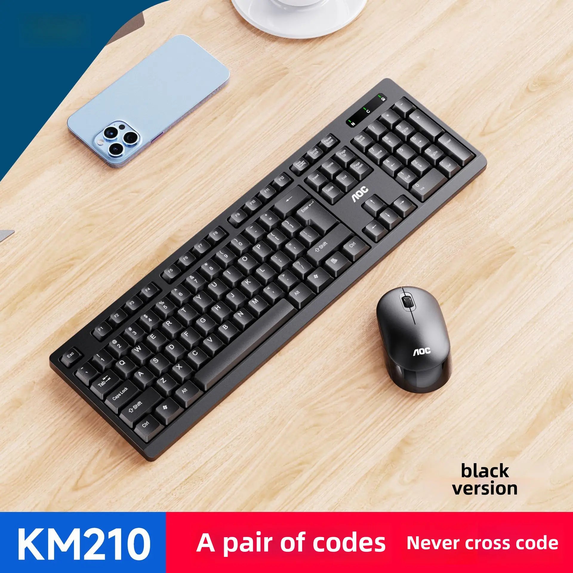 Aoc Wireless Mouse & Keyboard Set USB Compatible