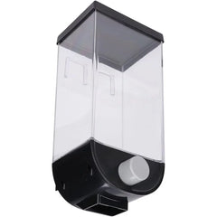 Wall Mounted Cereal Dispenser | 1.5L Transparent Grain Storage Container | One-Touch Cereal & Rice Dispenser | Space Saving Kitchen Organizer